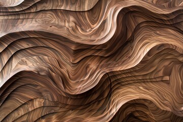 Walnut Wood Grain: Enchanting Waves and Loops in Nature-Inspired Panels and Tables