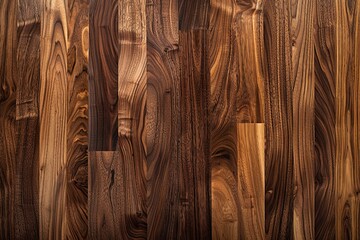 Textured Walnut Wood Panels: Dark Oak Background Exploration for High-End Retail Design