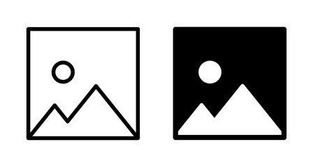 Picture icon vector isolated on white background. Picture vector icon. photo gallery icon vector