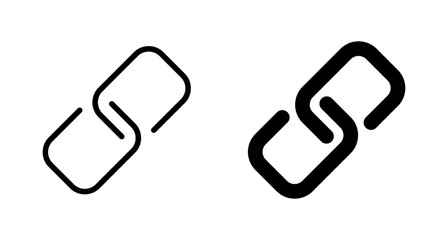 External link symbol icon vector. Link icon isolated on white background. Link vector icon. Hyperlink chain symbol