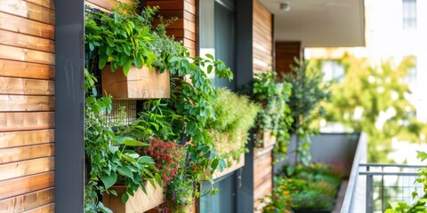 Fototapeta na wymiar Elevated Garden Spaces for Urban Greenery