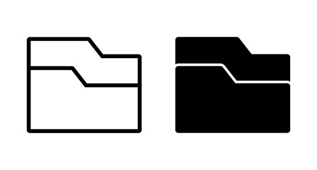 Folder Icon vector isolated on white background. Folder and documents Icon. icon archive