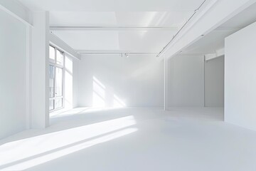 White Light Elegance: Modern Minimalist Photography Studio and Gallery