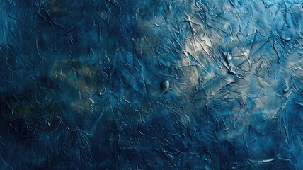 Textured blue surface with abstract patterns