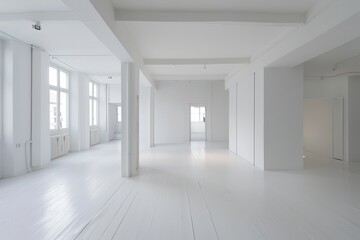 White Minimalist Studio Apartment: A Bright Exhibition of Contemporary Design