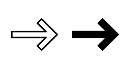 Arrow icon vector isolated on white background. Arrow symbol. Arrow vector icon