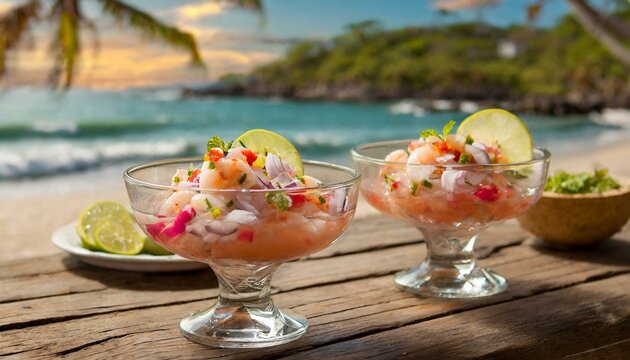 TA&Ccedil;A DE CEVICHE SIMPLES DE SALM&Atilde;O  &Agrave; BEIRA MAR EM UM CONCEITO DE CULIN&Aacute;RIA PERUANA