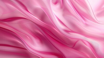 Abstract wavy pink silk fabric texture