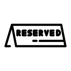 reserved line icon