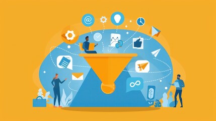 customer concept. customer behavior analysis, marketing strategy