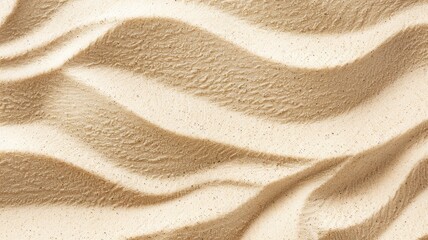 Close-up of wavy sand patterns on beach