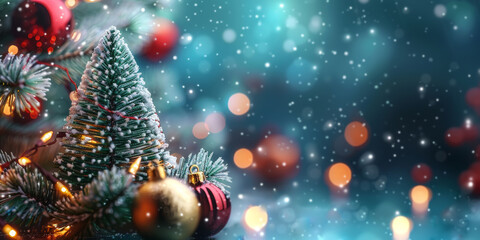 Obraz premium Christmas holiday background