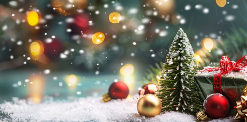 Obraz premium Christmas holiday background