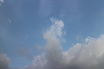 Fototapeta premium Blue sky with white clouds.