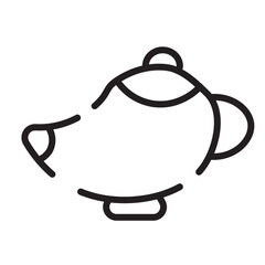 Lamp Lantern Light Line Icon