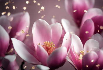 pink magnolia flower