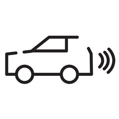 Assistance Censor Parking Line Icon