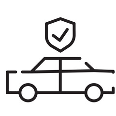 Auto Confirmation Parking Line Icon