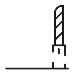 Barrier Border Car Line Icon