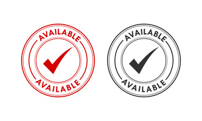 Available badge design template illustration