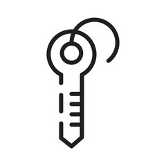 Car Keys Parking Line Icon