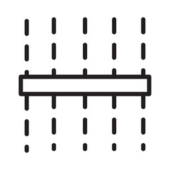 Car Lot Park Line Icon
