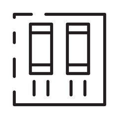 Car Parking Area Line Icon