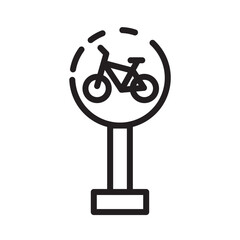  bike cycle  line icon