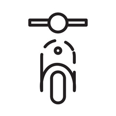 Bike Parking Sign Line Icon
