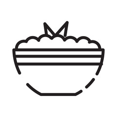 Food Dinner Holiday Line Icon