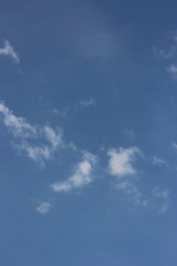 blue sky with clouds closeup