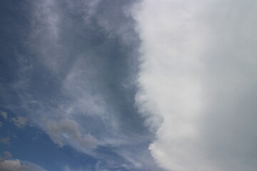 Fototapeta na wymiar Blue sky and White cloud nature background.