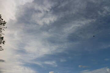 blue sky and White cloud nature background. Beautiful cloud in blue sky.