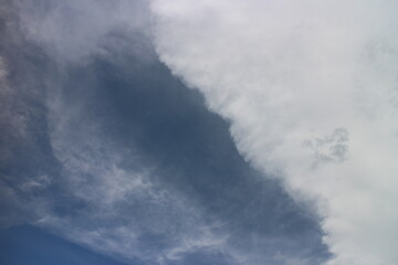blue sky and White cloud nature background. Beautiful cloud in blue sky.