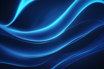 A blue wave with a dark background