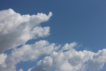 blue sky and White cloud nature background. Beautiful cloud in blue sky.