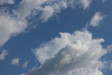 white cloud and blue sky background