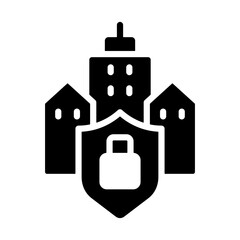 Obraz premium Secure Facility Icon