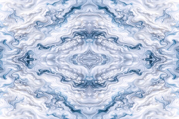 Obraz premium Pastel white liquid painted marble gradient mixing ink pattern watercolor texture abstract background design for wallpaper, cloth, curtain, backdrop, carpet