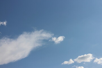 Blue sky with clouds in the sky
