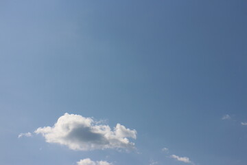 Blue sky with clouds in the sky