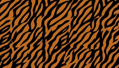Fototapeta premium Seamless Colorful Tiger Texture Pattern