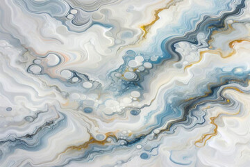 Fototapeta premium Pastel white liquid painted marble gradient mixing ink pattern watercolor texture abstract background design for wallpaper, cloth, curtain, backdrop, carpet