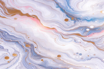 Obraz premium Pastel white liquid painted marble gradient mixing ink pattern watercolor texture abstract background design for wallpaper, cloth, curtain, backdrop, carpet