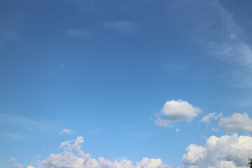 blue sky with beautiful natural white clouds
