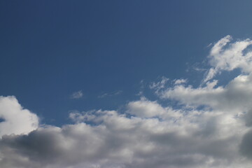 blue sky with beautiful natural white clouds