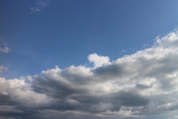 blue sky with beautiful natural white clouds