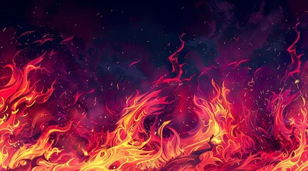 Fototapeta premium fire in the night