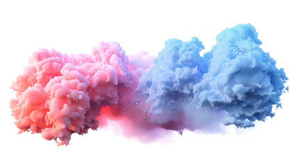 3d render clouds isolated