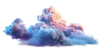 Naklejka premium 3d render clouds isolated